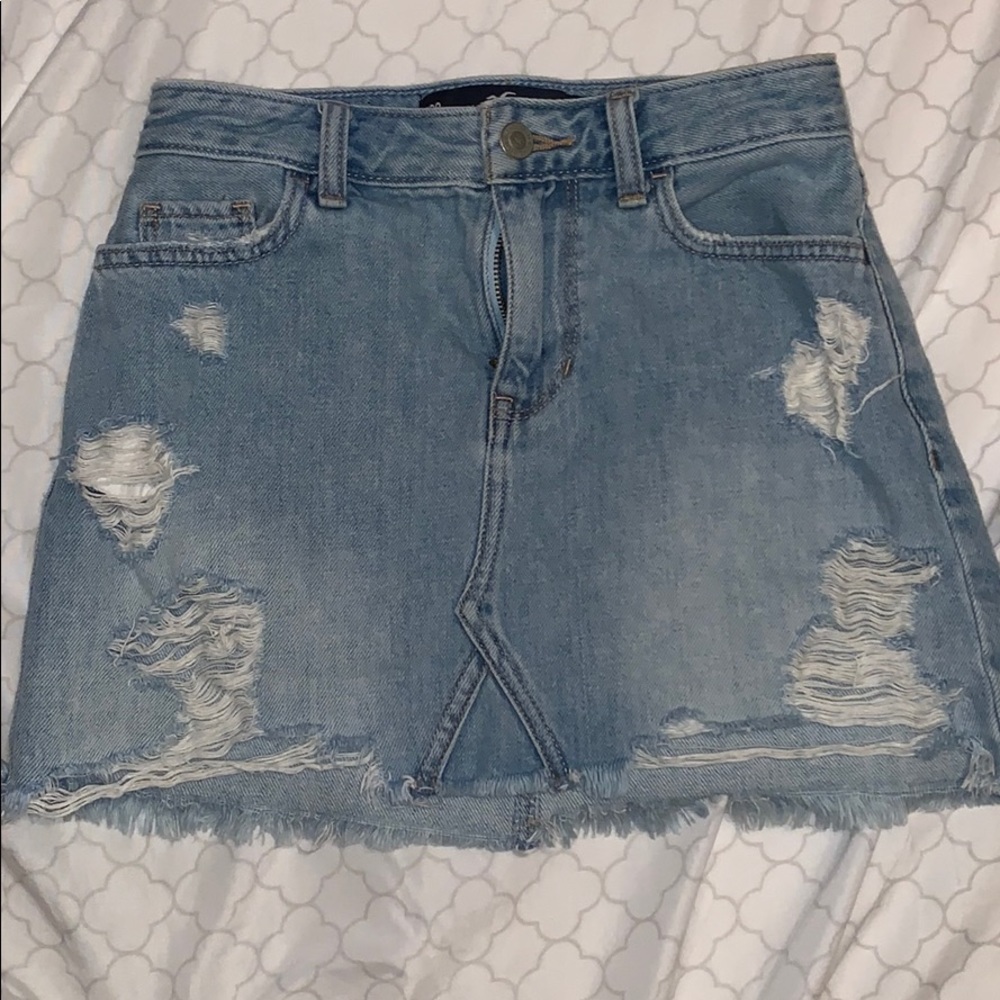 High rise Hollister Jean skirt
